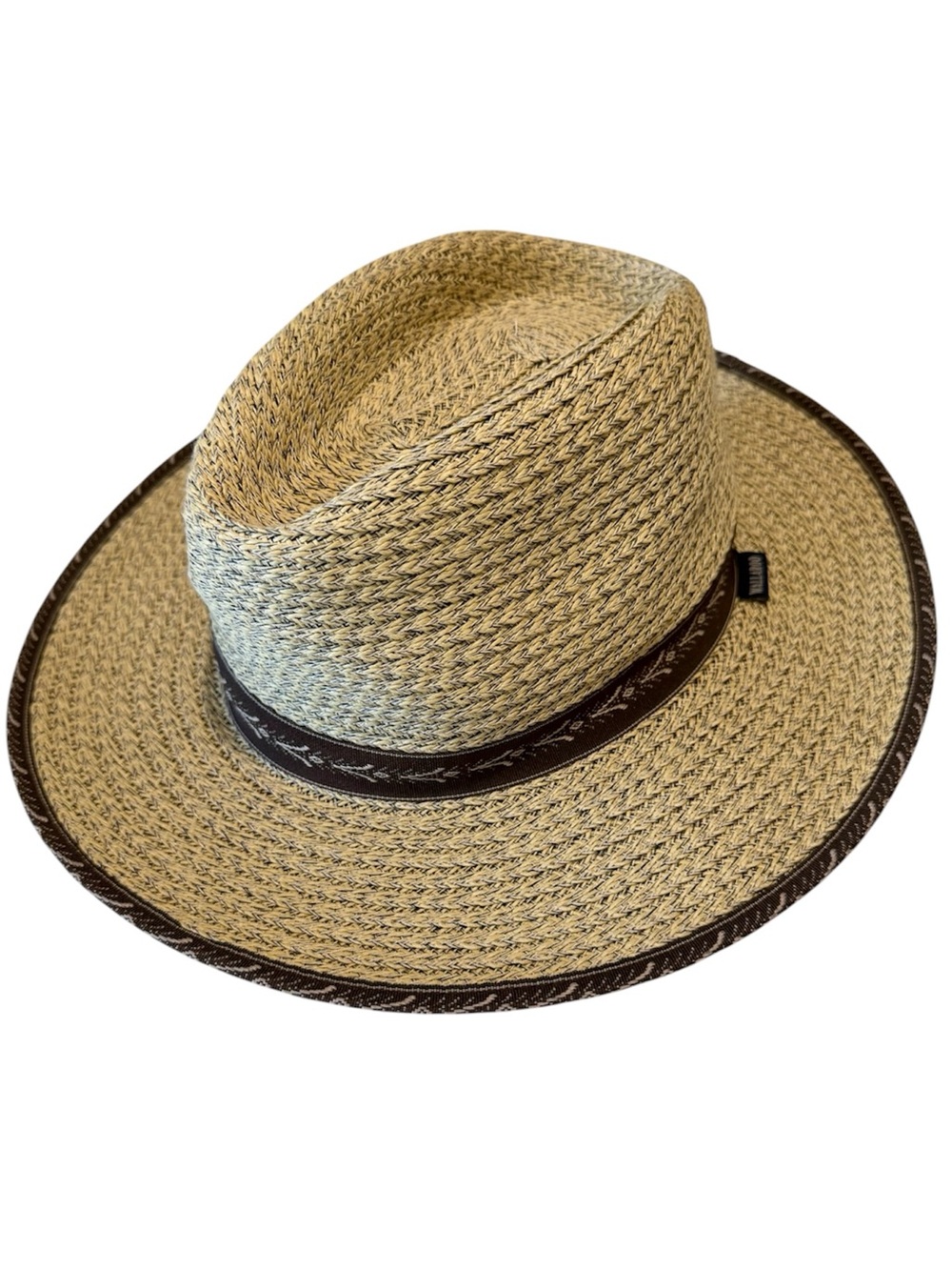 Wallaroo Hat Company Cabo Men’s Fedora Straw Brimmed Hat Sz Med/Large